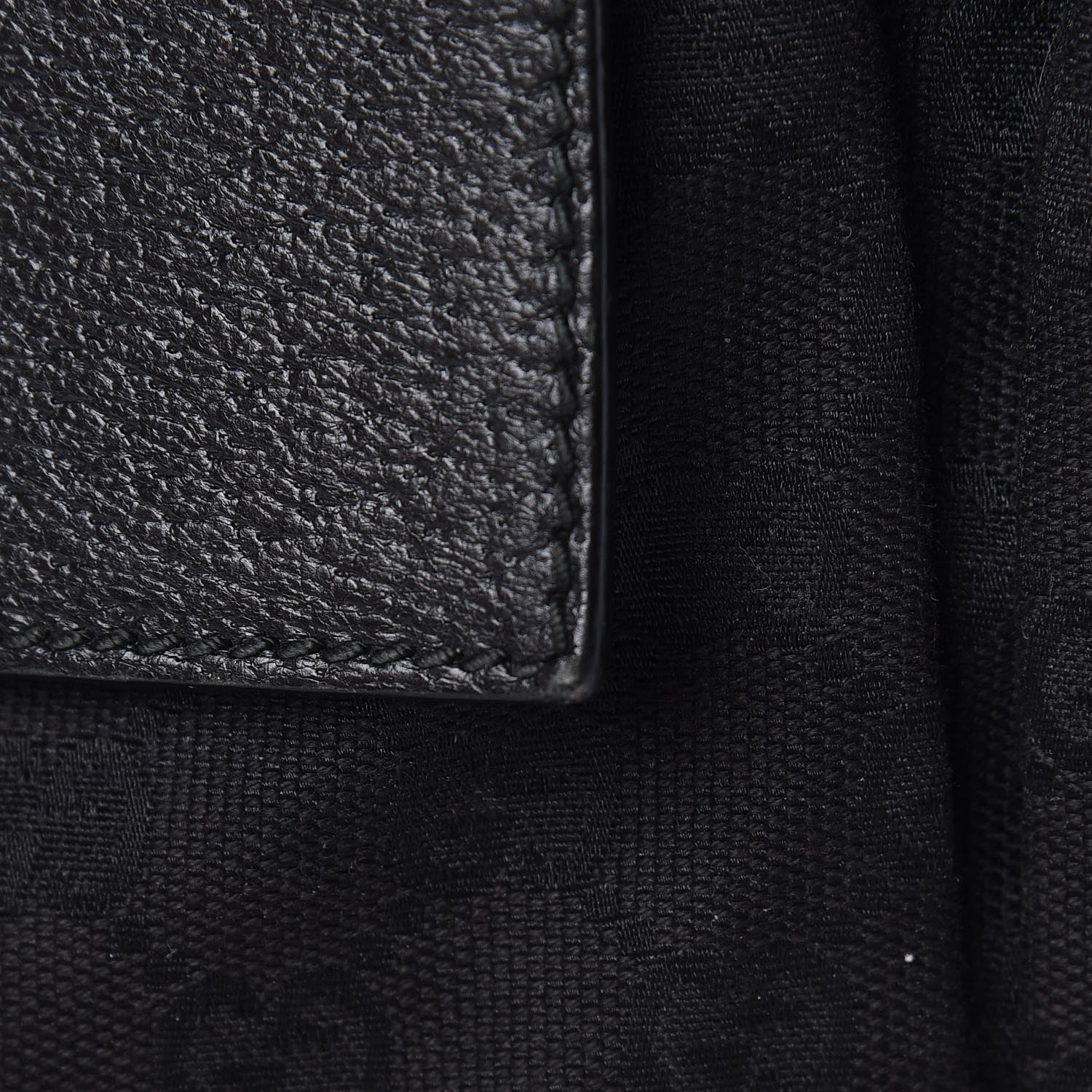 Gucci Monogram Web Medium Double Pocket Messenger Bag Black 12 of 14
