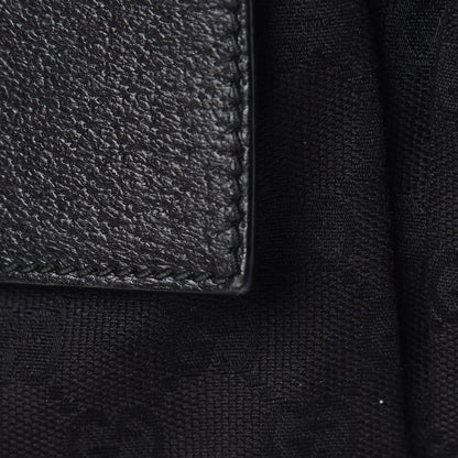 Gucci Monogram Web Medium Double Pocket Messenger Bag Black 12 of 14