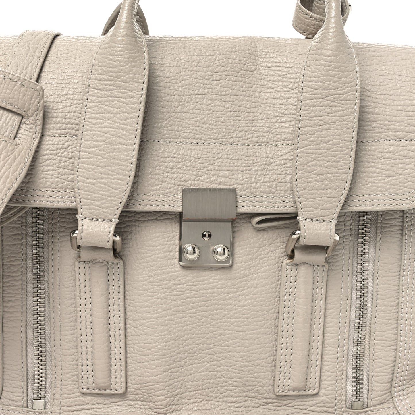 Textured Calfskin Medium Pashli Satchel Feather