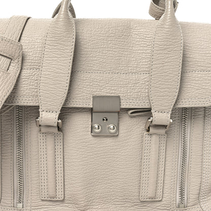 3.1 Phillip Lim Textured Calfskin Medium Pashli Satchel Feather 7 of 10