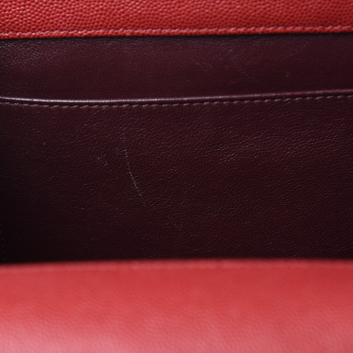 Caviar Quilted Large Business Affinity Flap Red