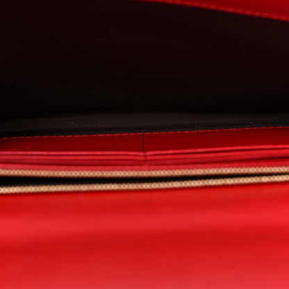 Gucci Guccissima Padlock Clutch Hibiscus Red 5 of 9