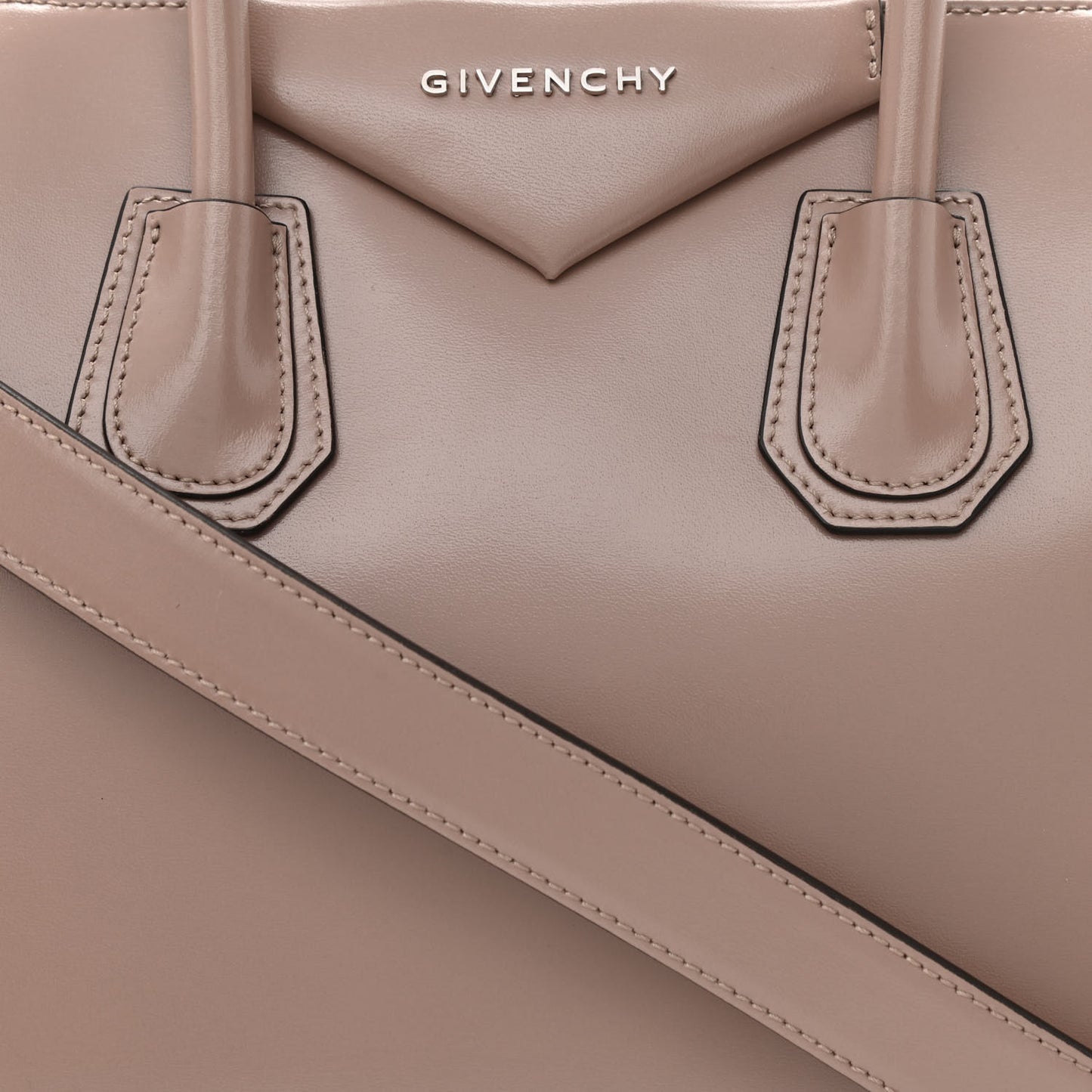 Shiny Lord Calfskin Small Antigona Linen