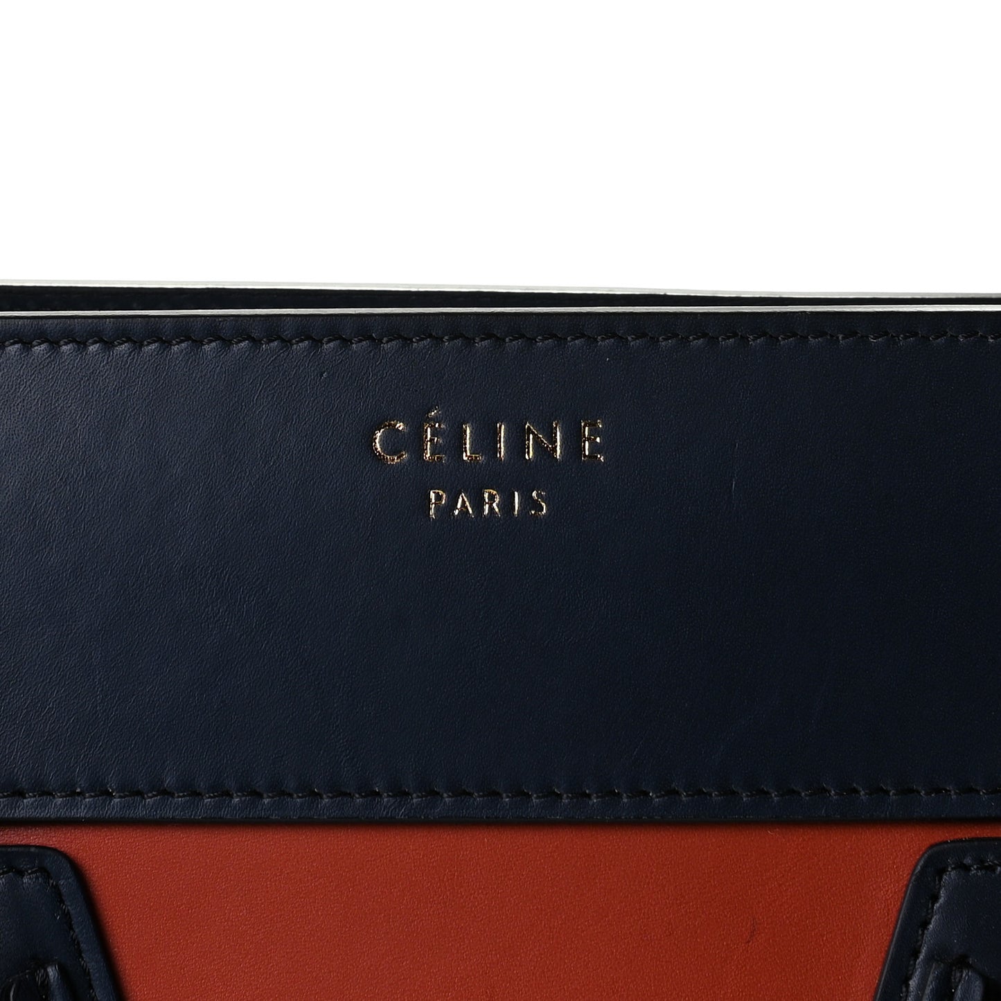 Smooth Calfskin Mini Tri-Color Luggage Brick