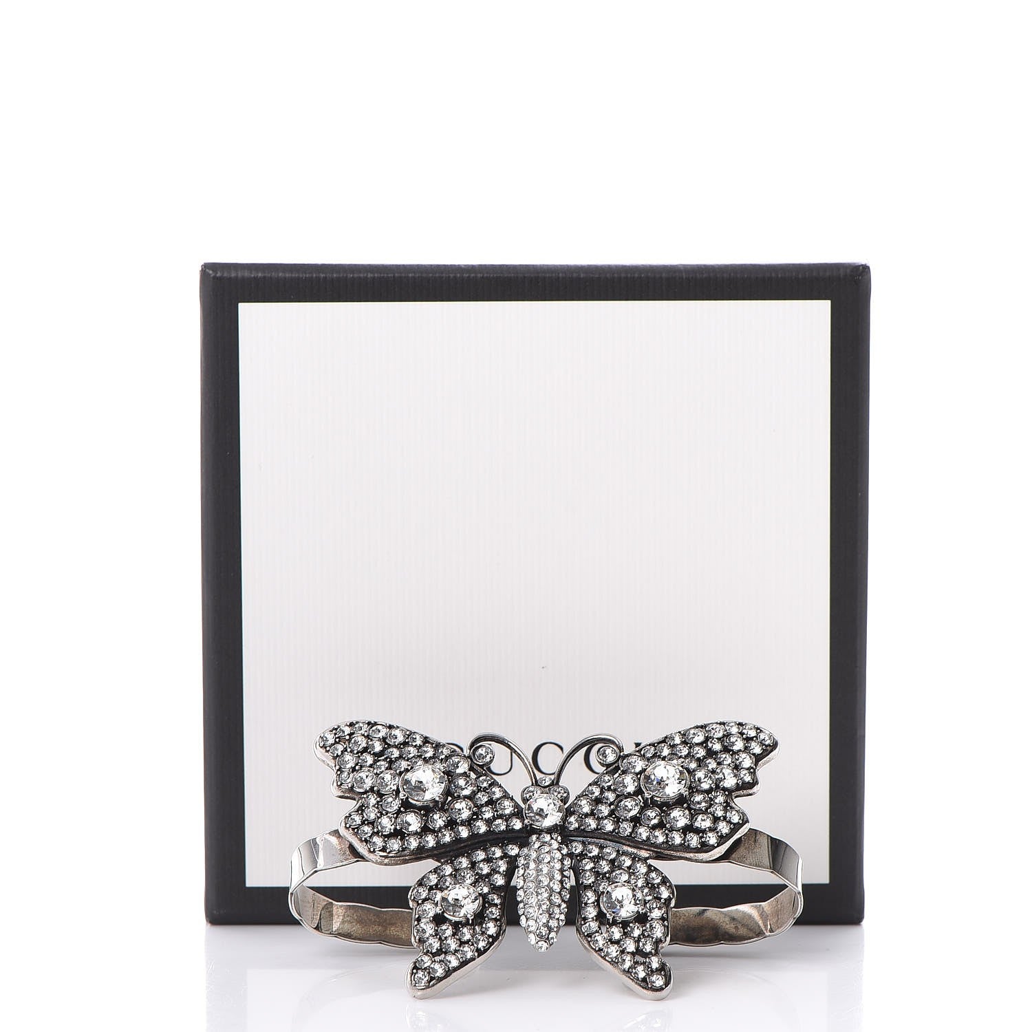 Gucci Crystal Studded Butterfly Palm Cuff 10 of 10