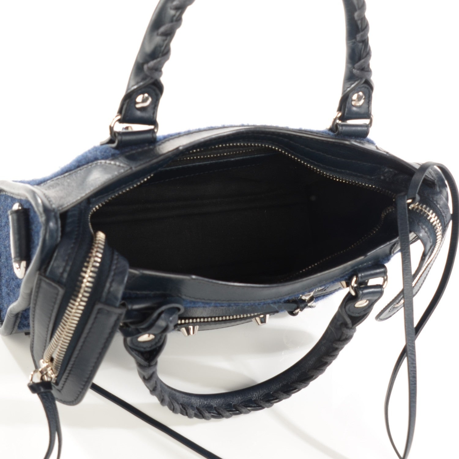Balenciaga Alpaca Classic Hardware Mini City Bleu Persan 5 of 8