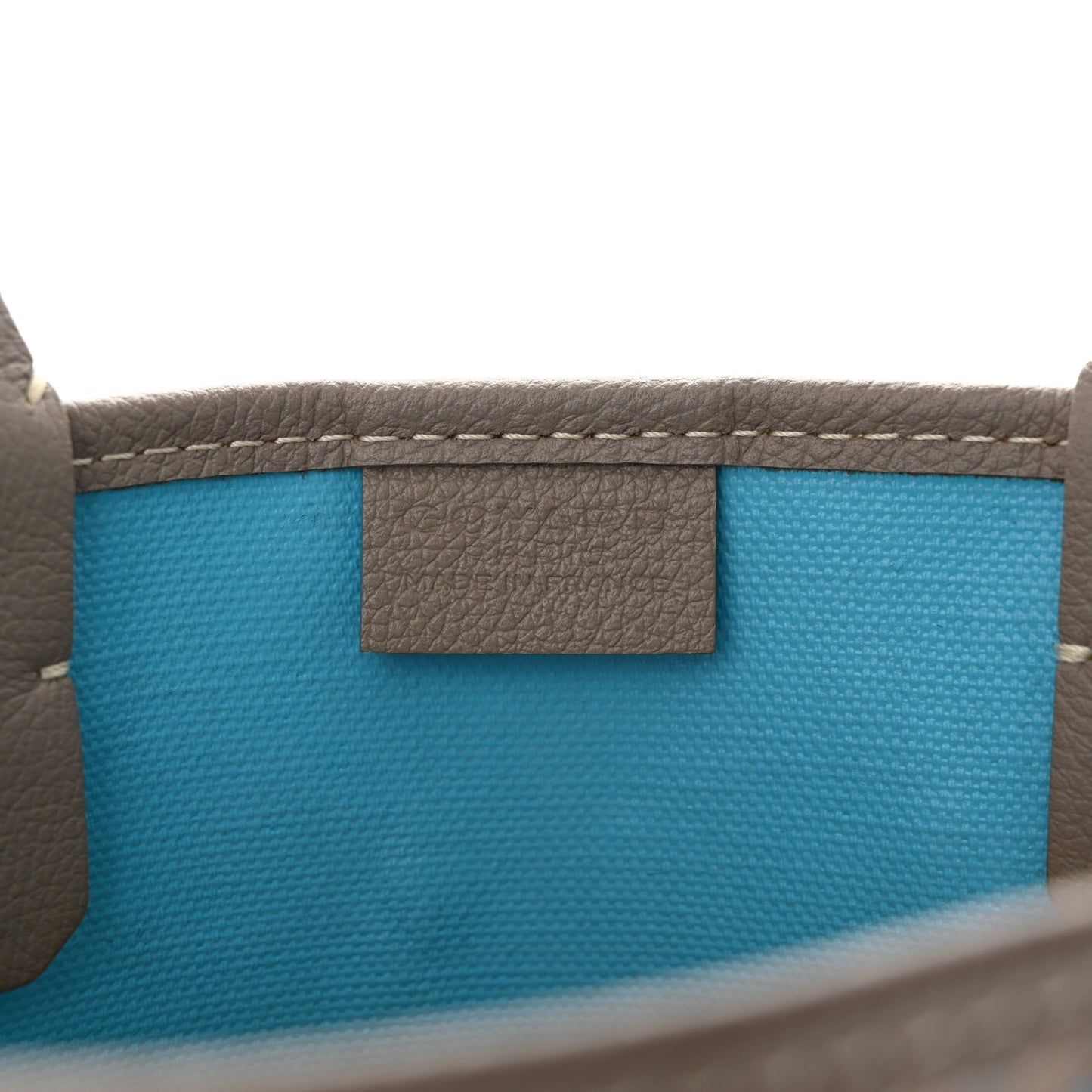 Goyardine Poitiers Claire Voie Tote Grege Turquoise