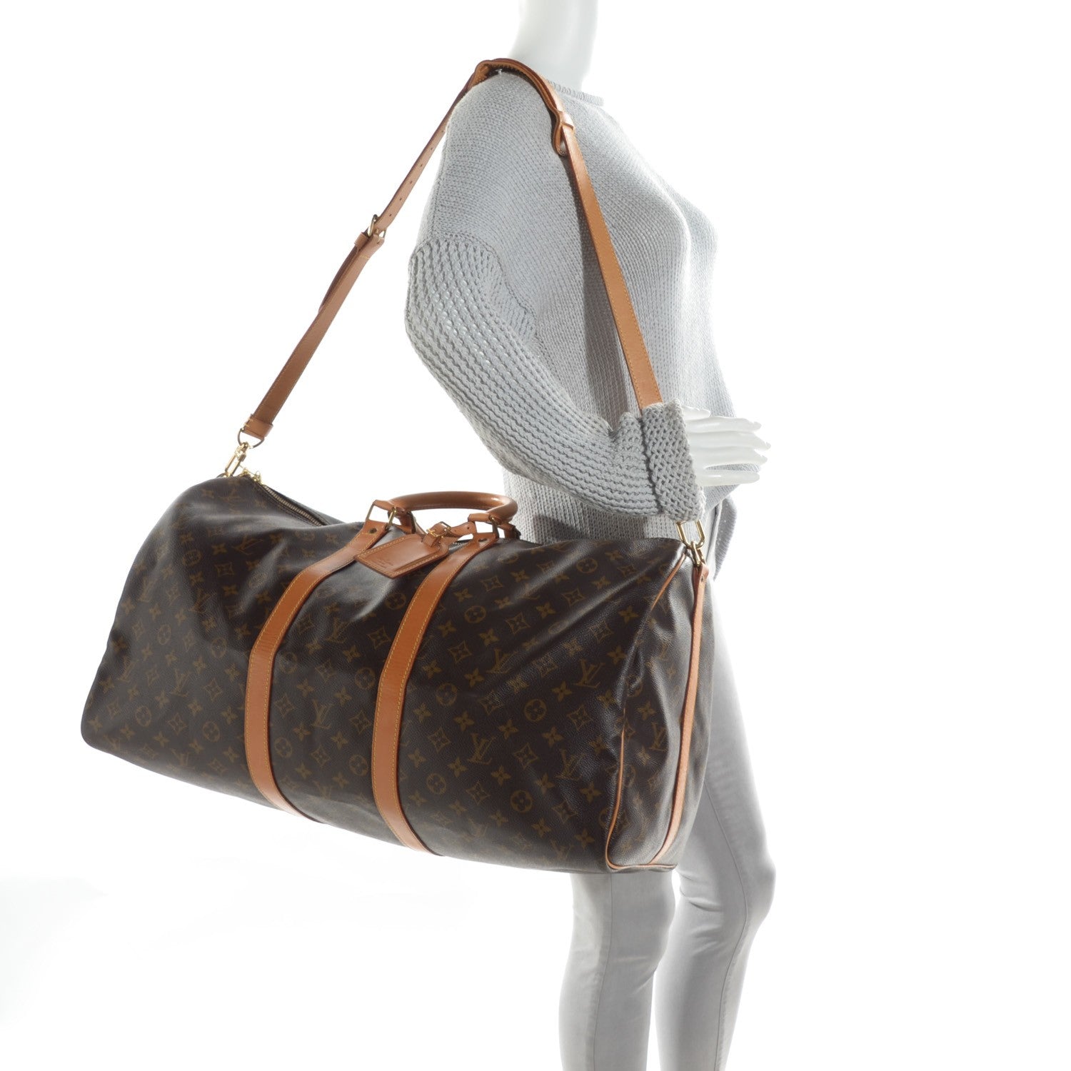 Louis Vuitton Monogram Keepall Bandouliere 55 4 of 11