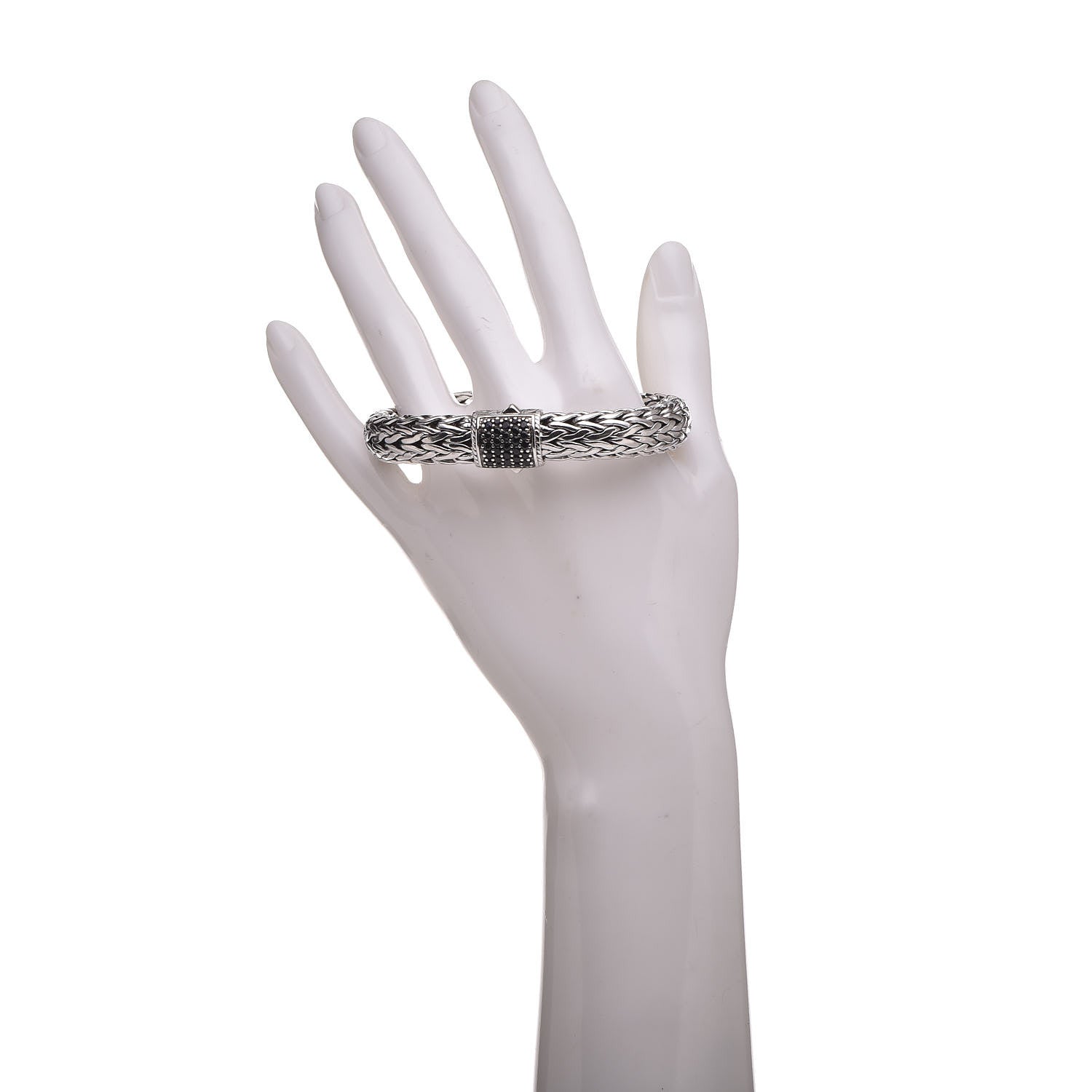 John Hardy Sterling Silver Black Sapphire 10.5mm Classic Chain Bracelet 2 of 6