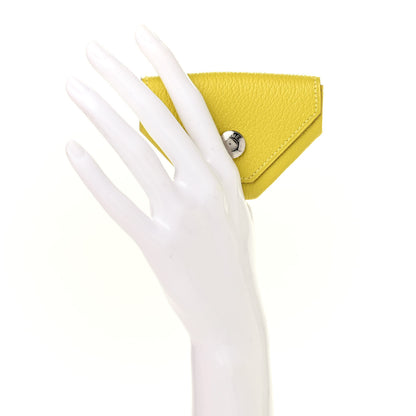 Hermes Chevre Mysore Le 24 Coin Purse Lime 2 of 8
