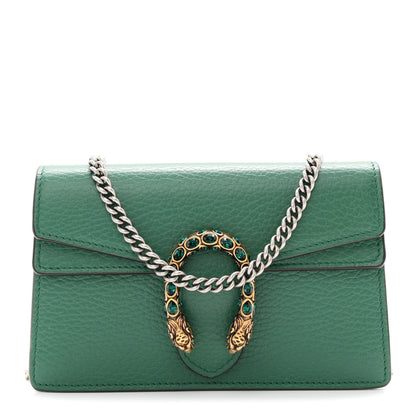 Gucci Calfskin Super Mini Dionysus Shoulder Bag Emerald 1 of 9