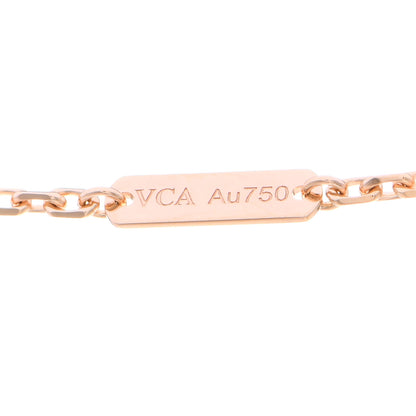 Van Cleef & Arpels 18K Rose Gold Gray Mother of Pearl Magic Alhambra Long Necklace 5 of 5
