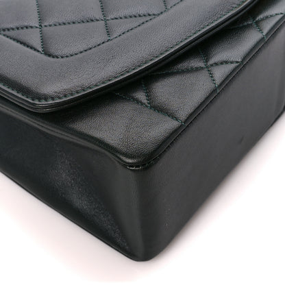 Chanel Lambskin Quilted Medium Single Flap Green 10 of 11