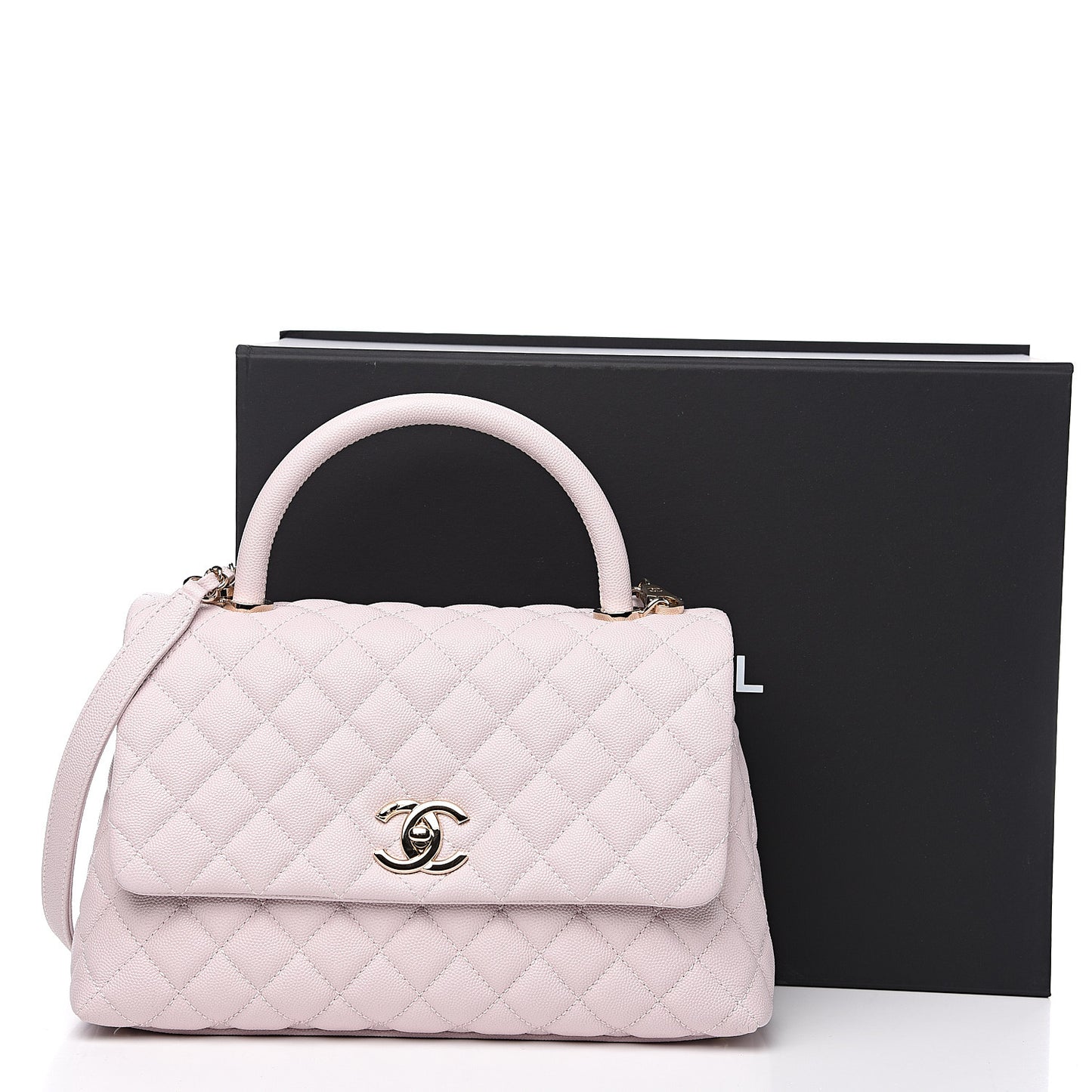 Caviar Quilted Small Coco Handle Flap Lilas Lilac