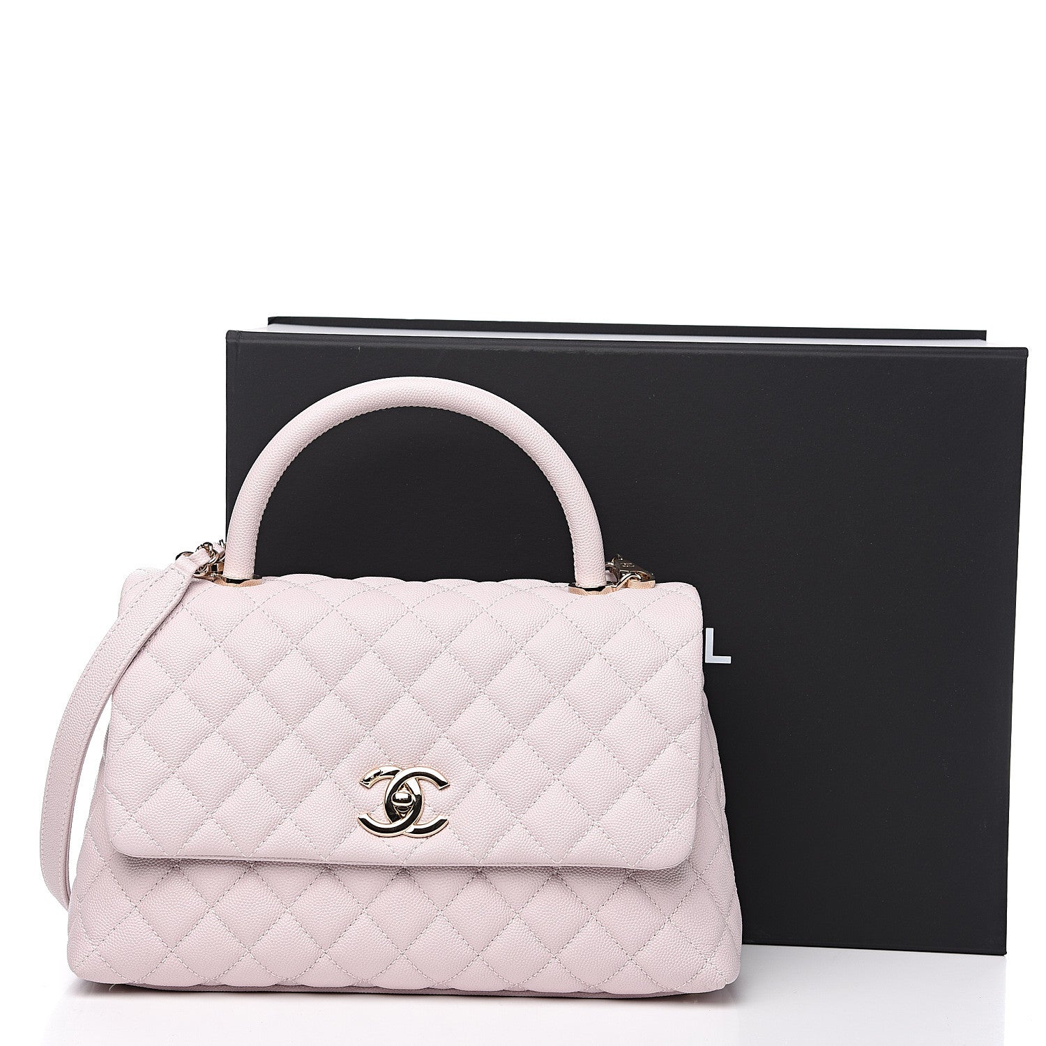 Chanel Caviar Quilted Small Coco Handle Flap Lilas Lilac 9 of 9