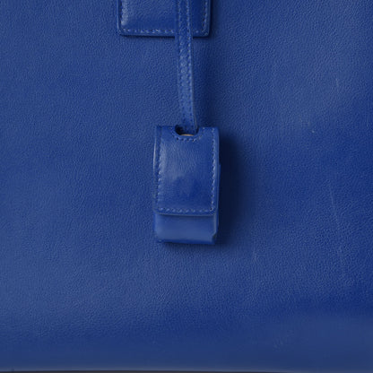 Saint Laurent Calfskin Small Sac De Jour Blue Majorelle 8 of 18