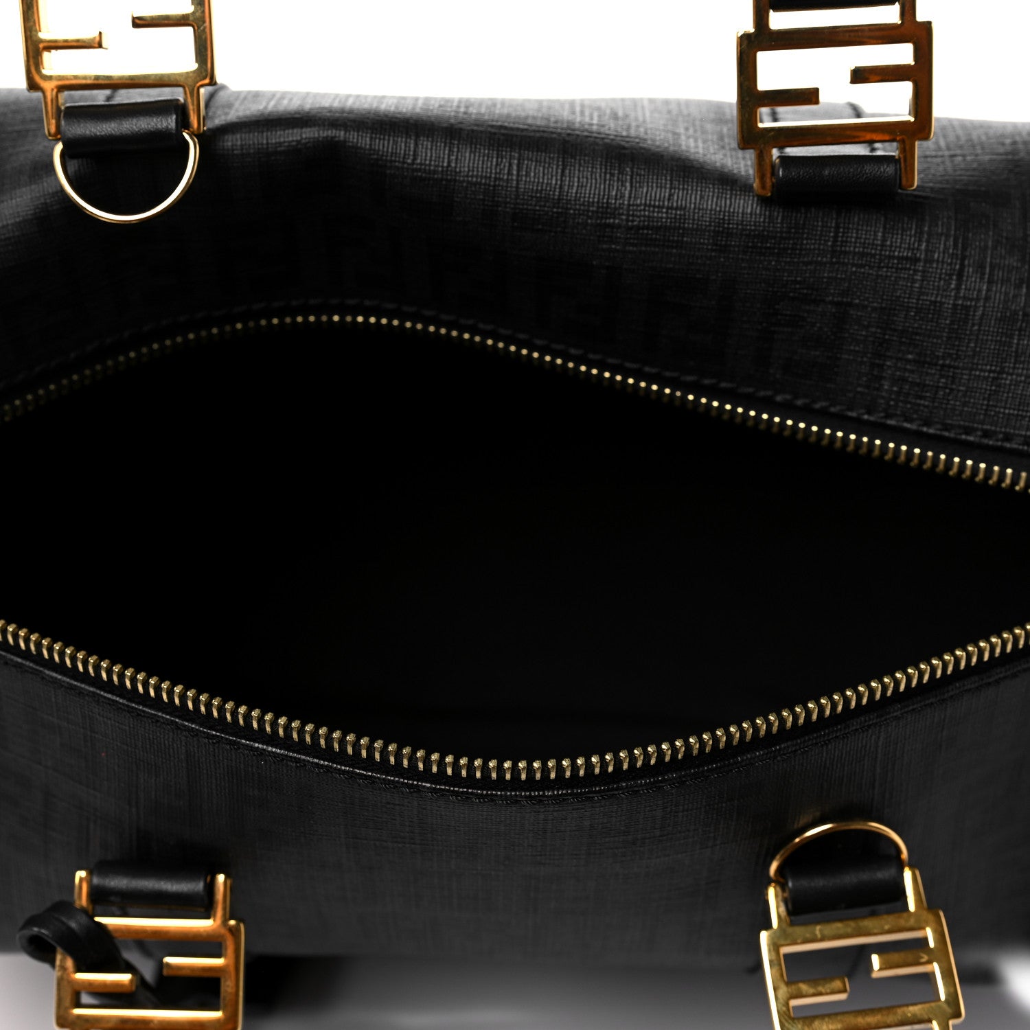 Fendi Zucchino Spalmati Vitello Forever Boston Black 5 of 8