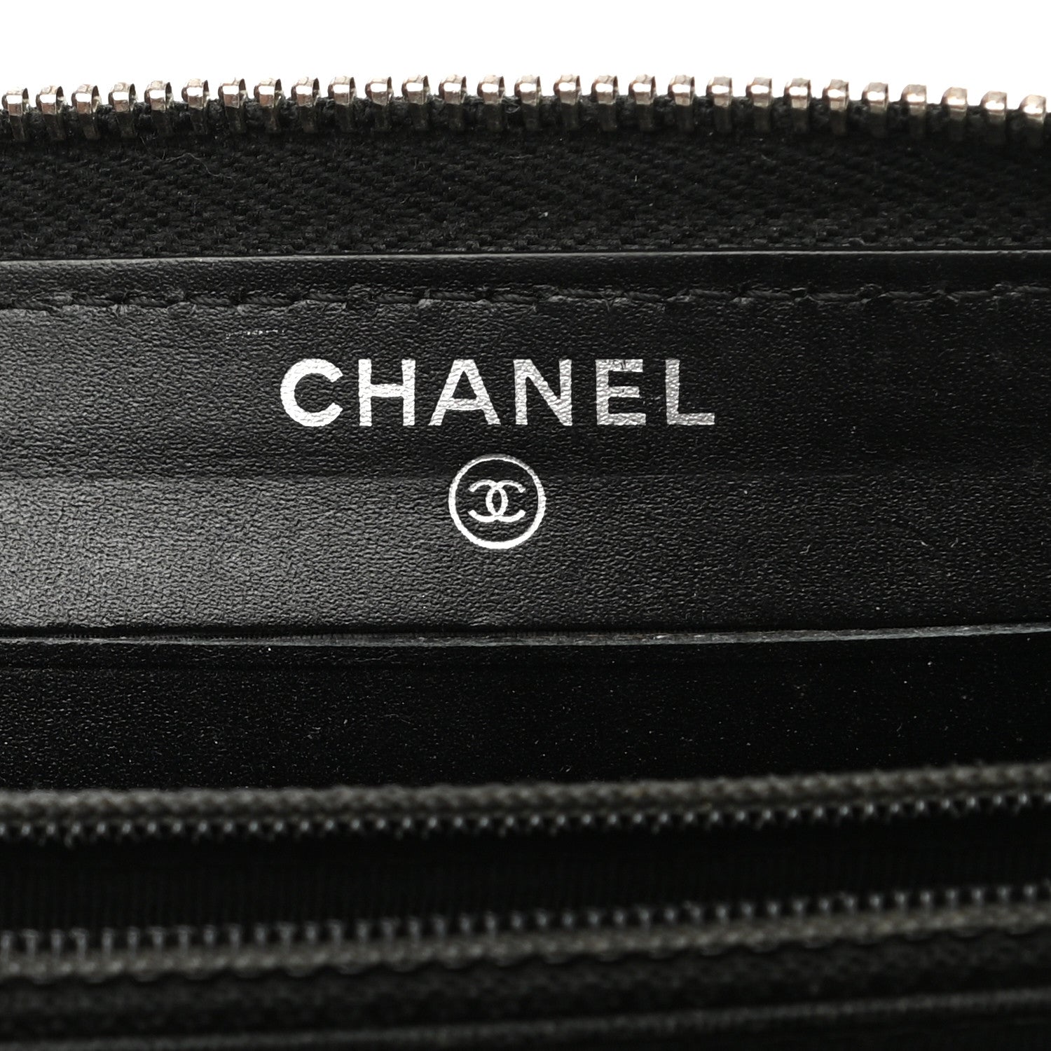 Chanel Caviar Quilted Medium Zip Around Wallet Black 6 of 9