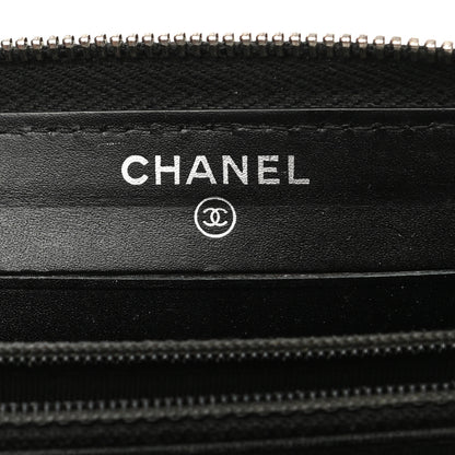 Chanel Caviar Quilted Medium Zip Around Wallet Black 6 of 9