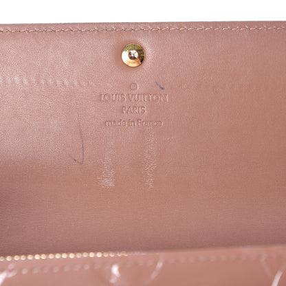 Louis Vuitton Vernis Sarah Wallet Rose Velours 10 of 13