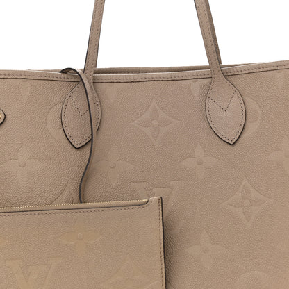 Louis Vuitton Empreinte Monogram Giant Neverfull MM Tourterelle 9 of 13