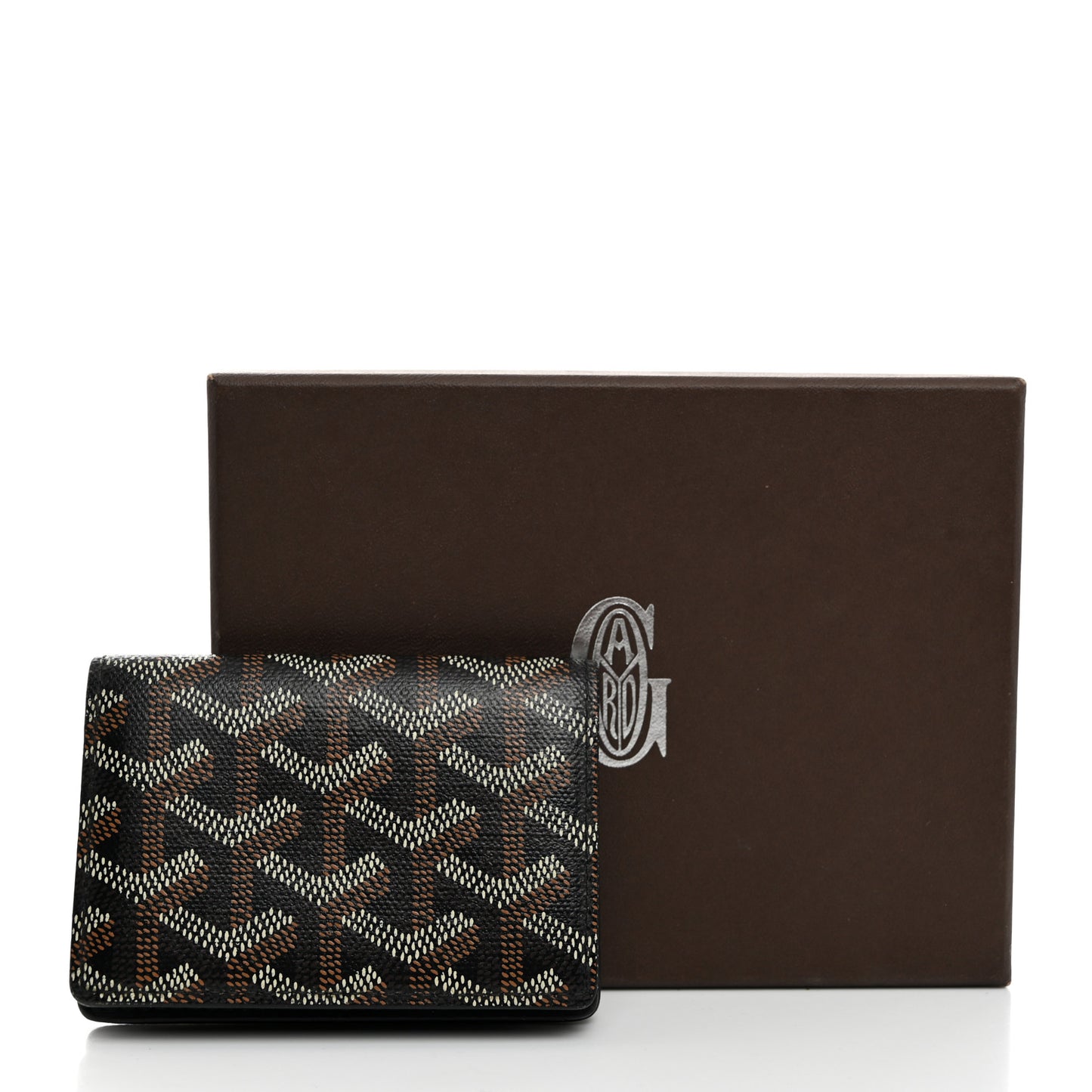 Goyardine Business Card Holder Black