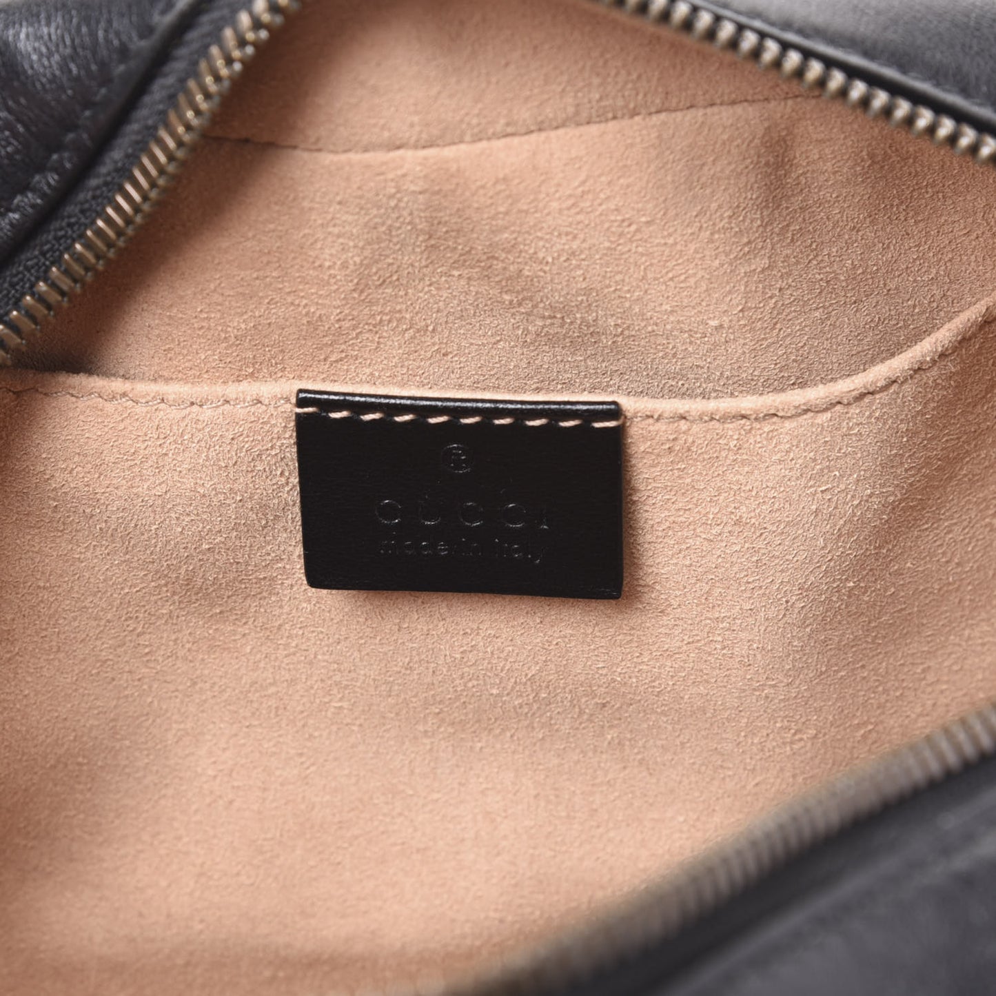 Calfskin Matelasse Small GG Marmont Chain Shoulder Bag Black
