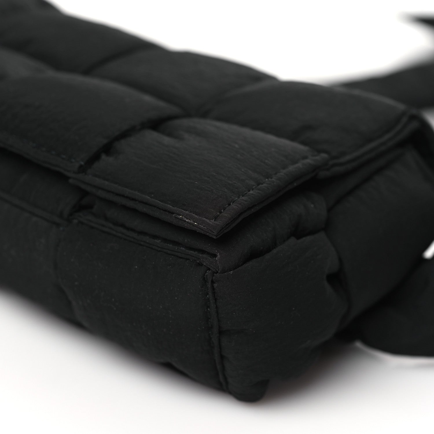 Bottega Veneta Nylon Intrecciato Padded Tech Mini Cassette Belt Bag Black 10 of 10
