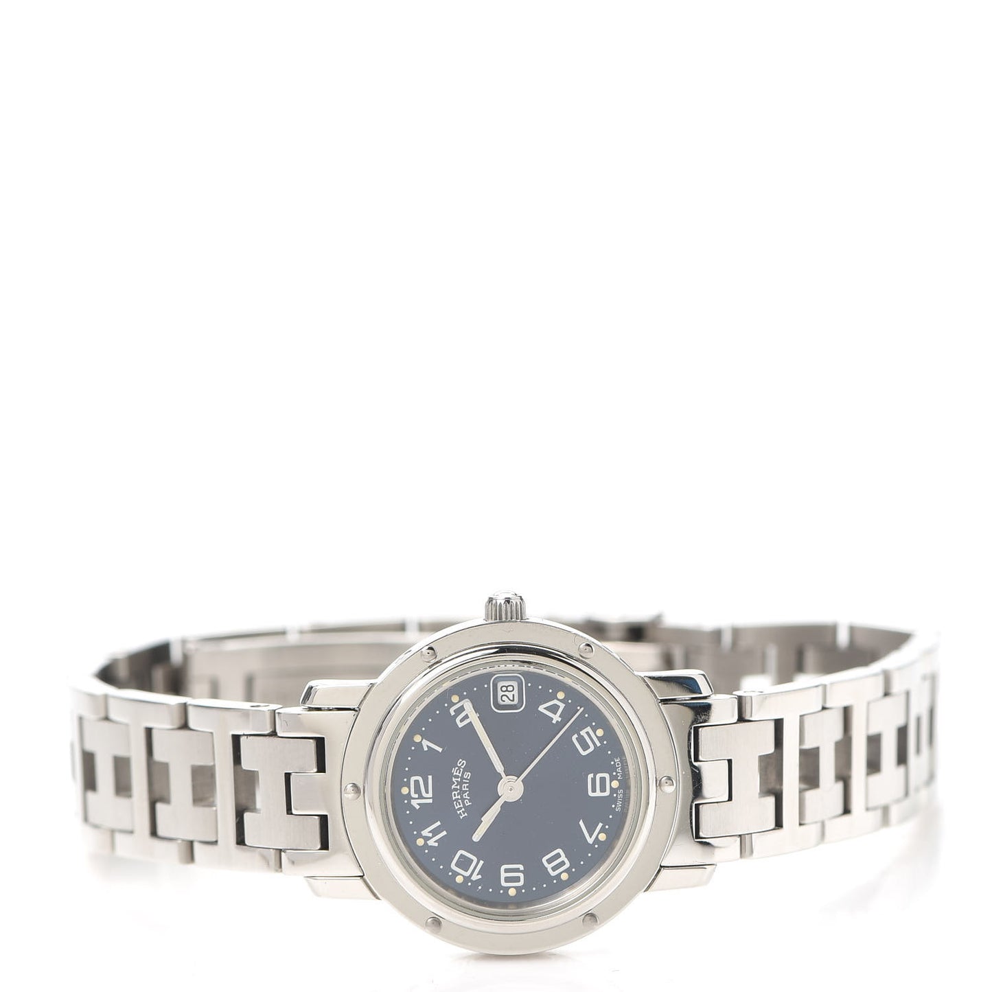 Stainless Steel 24mm Clipper Quartz Watch Blue