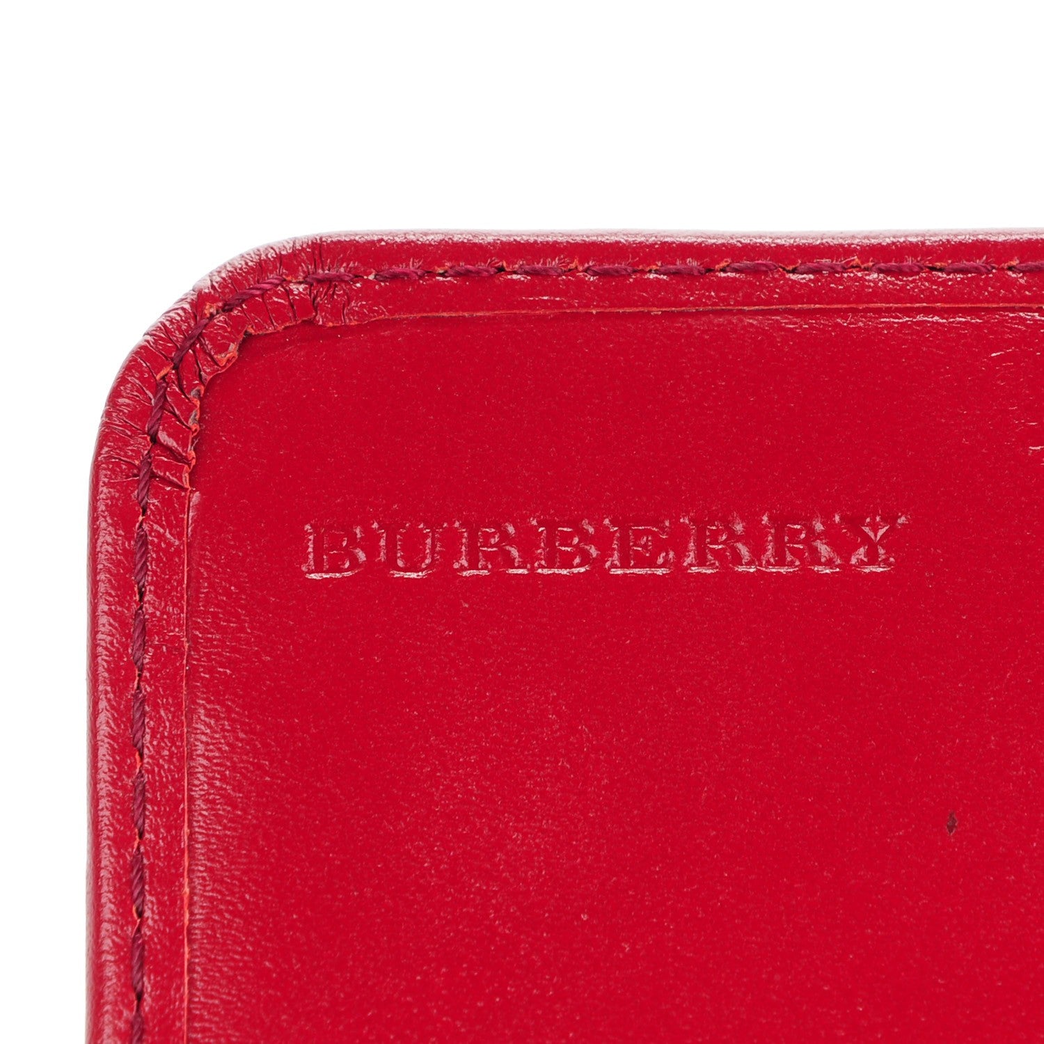 Burberry Haymarket Check Winsley Continental Wallet Red 6 of 8