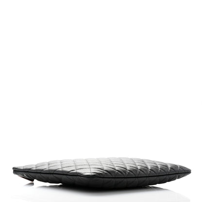 Chanel Caviar Quilted Large Cosmetic Case Black 4 of 9