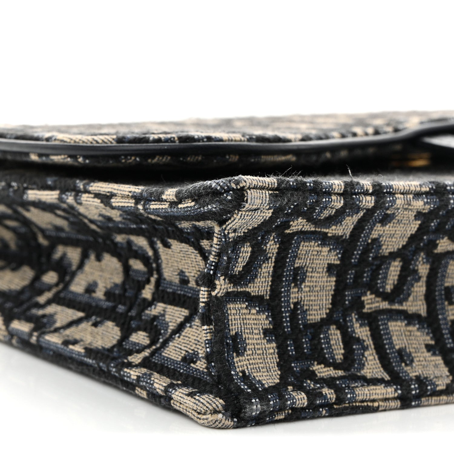 Christian Dior Oblique Saddle Chain Pouch Blue 8 of 10