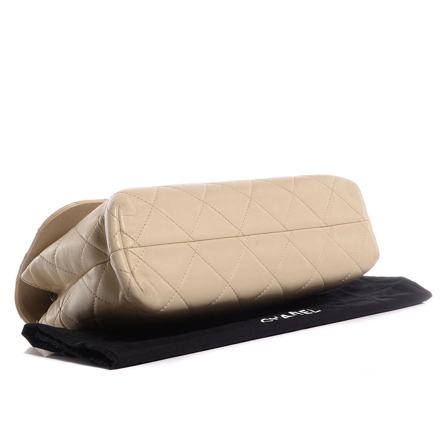 Calfskin Quilted In the Business Flap Bag Light Beige