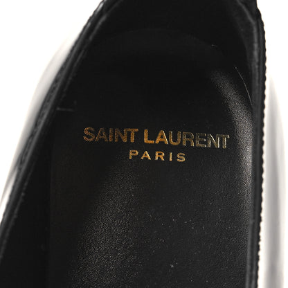 Saint Laurent Patent Baltimora Lace Up Derby Shoes 39.5 Black 8 of 9