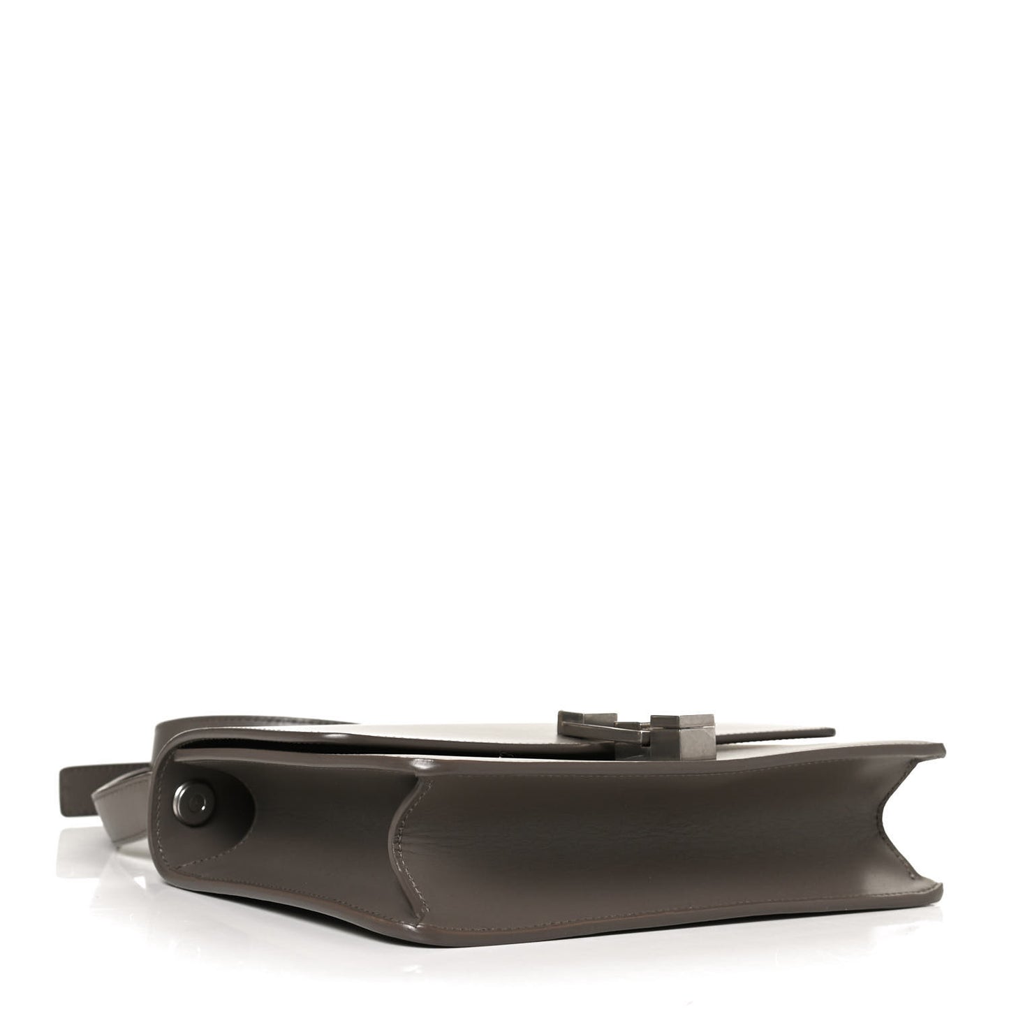 Smooth Calfskin Carre Satchel Khaki