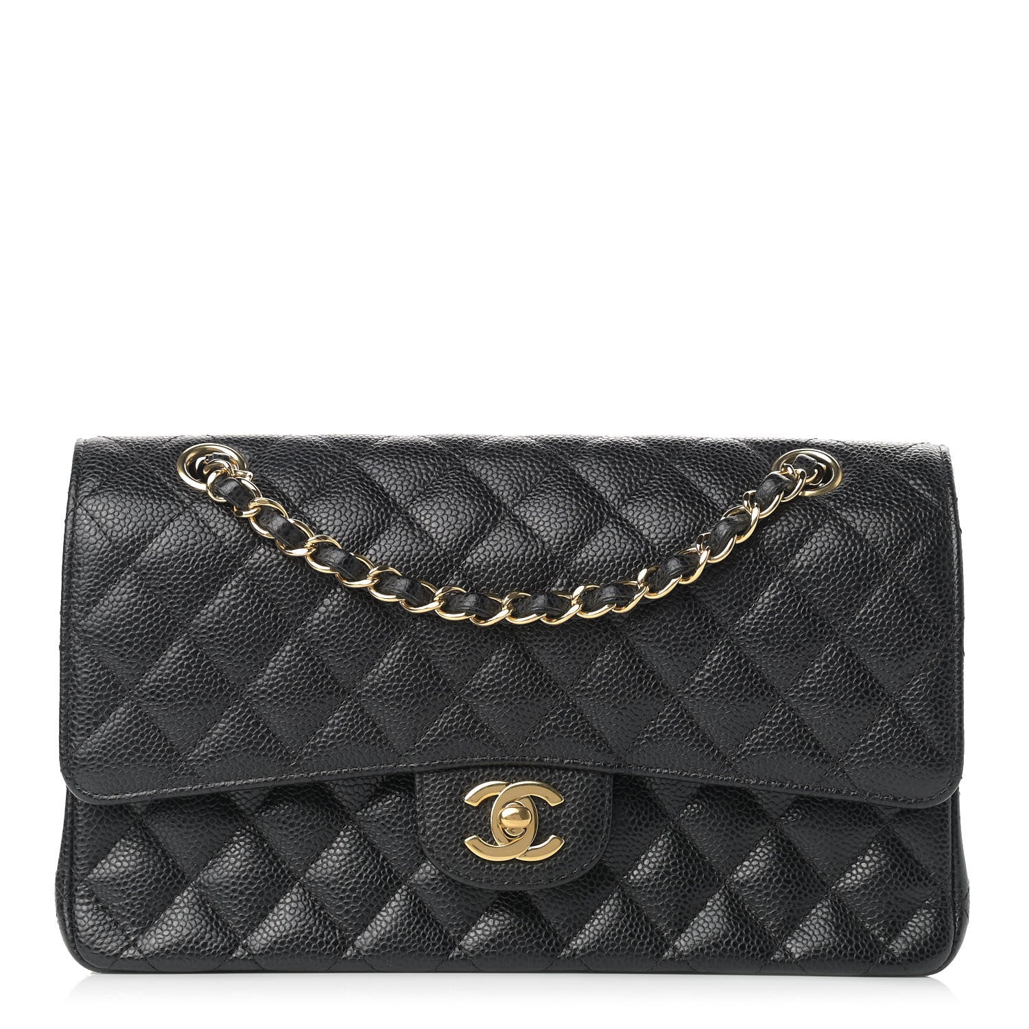 Chanel Caviar Quilted Medium Double Flap Black 1 of 15