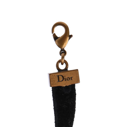 Christian Dior Velvet Pearl DIOR Choker Necklace Black 4 of 5