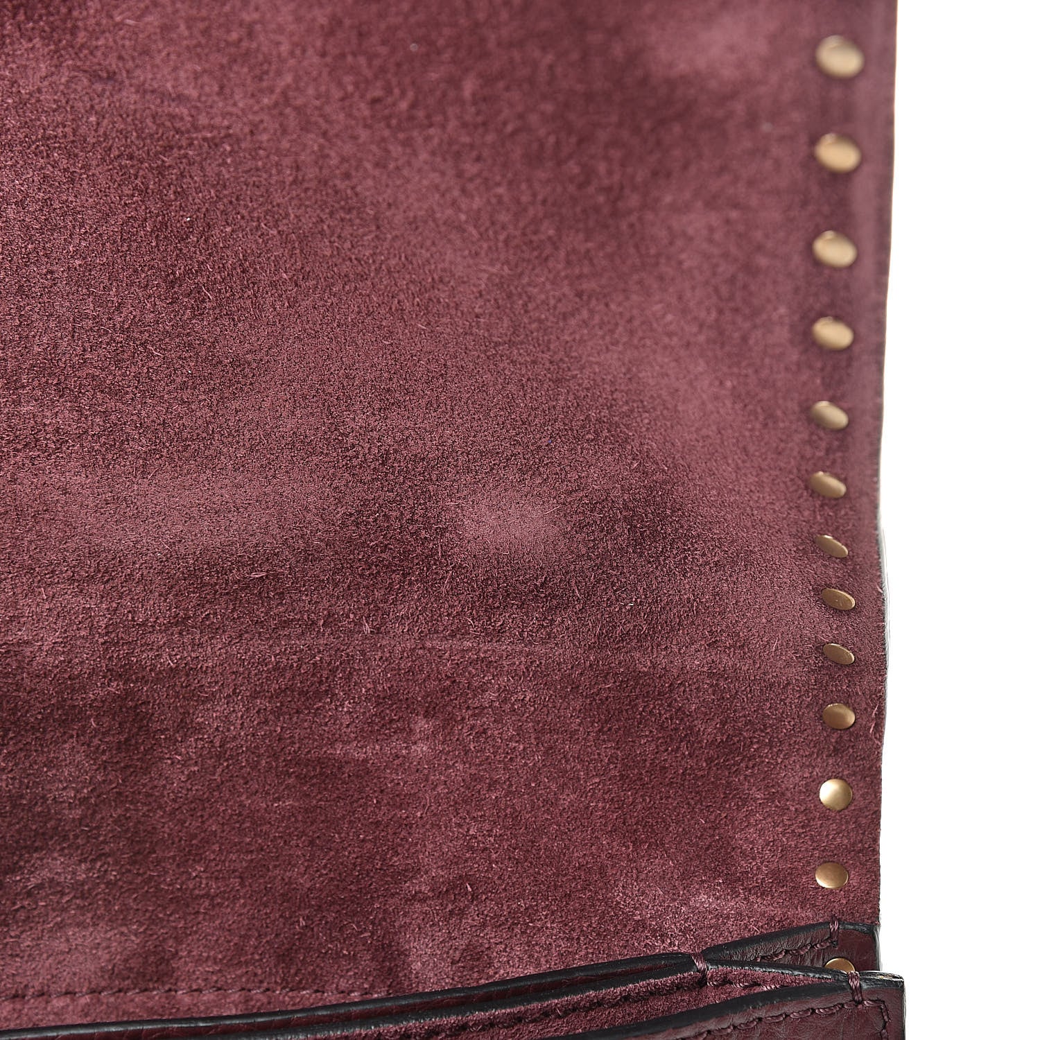 Valentino Garavani Pebbled Calfskin Rockstud Rolling Wristlet Clutch Rubin 7 of 11