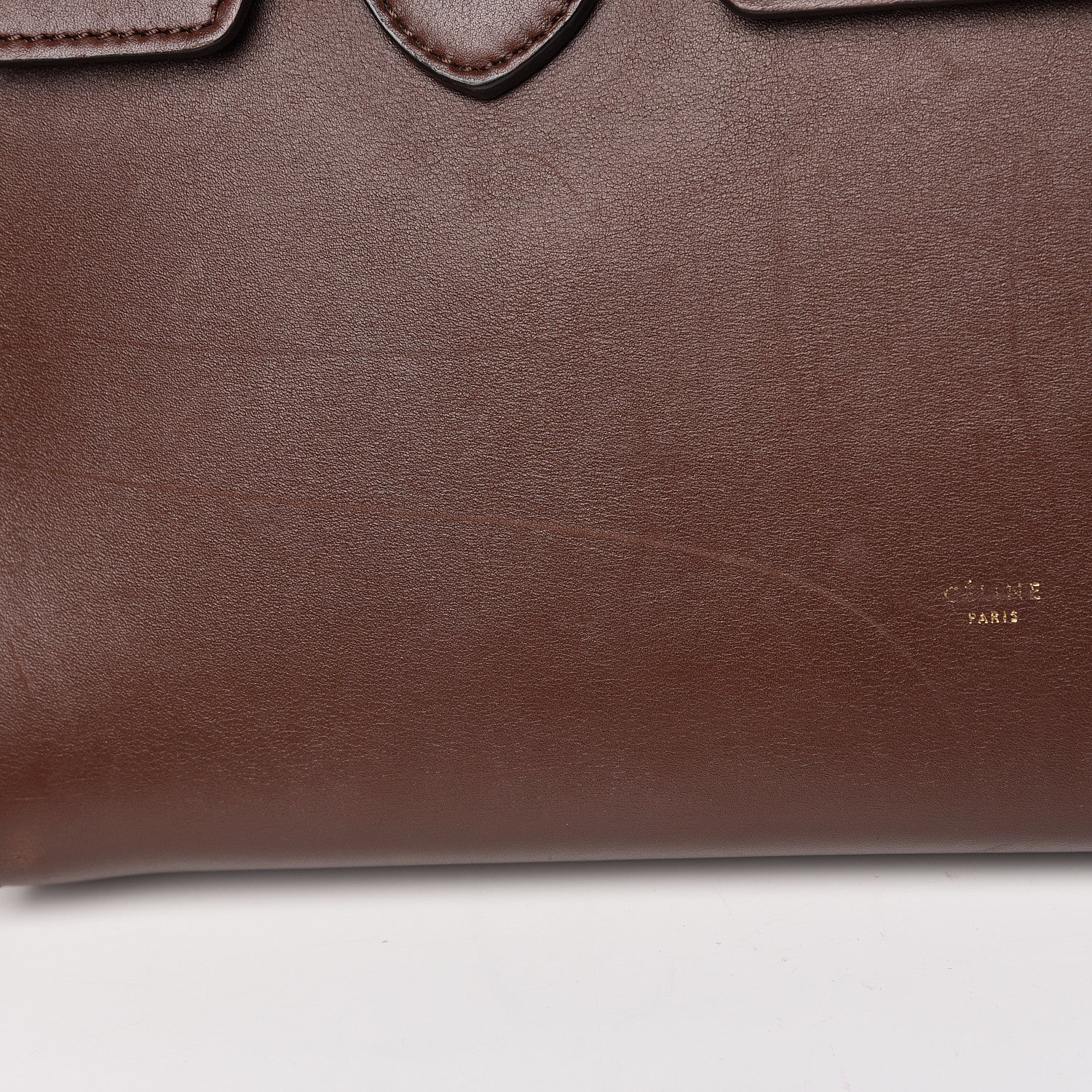 Celine Natural Calfskin Small Tie Knot Tote Acajou 18 of 19