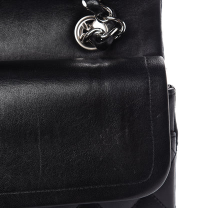 Chanel Lambskin Quilted Medium Double Flap Black 12 of 13