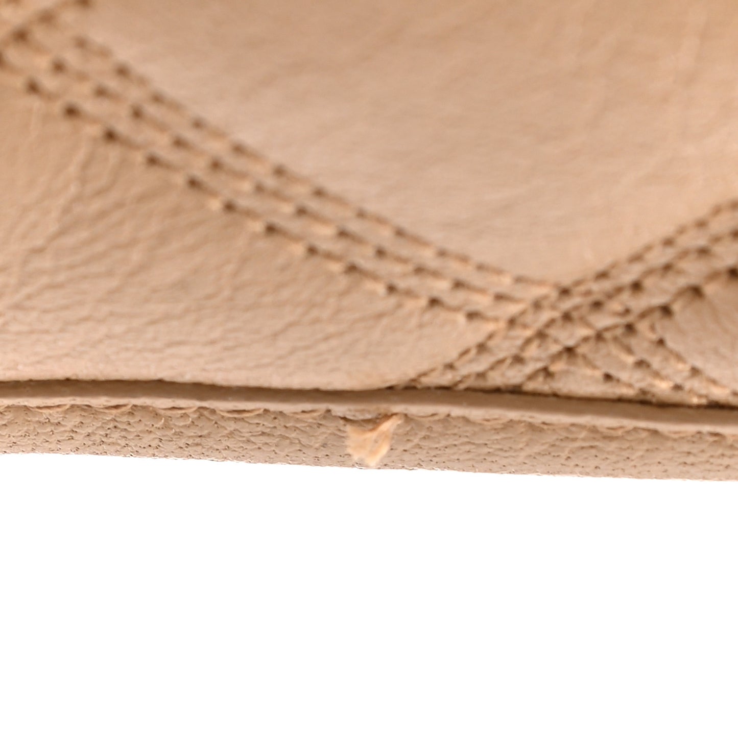 Lambskin Diamond Quilted Becky Chain Wallet Gold Sand
