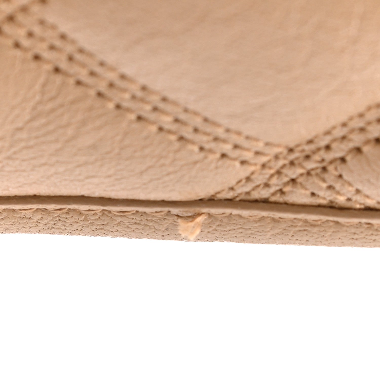 Saint Laurent Lambskin Diamond Quilted Becky Chain Wallet Gold Sand 10 of 10