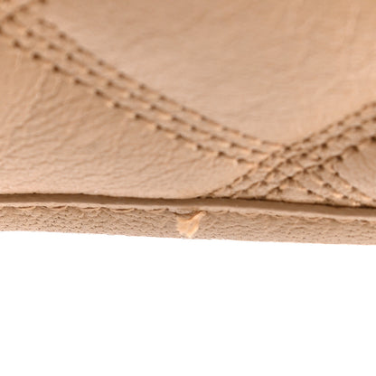 Saint Laurent Lambskin Diamond Quilted Becky Chain Wallet Gold Sand 10 of 10