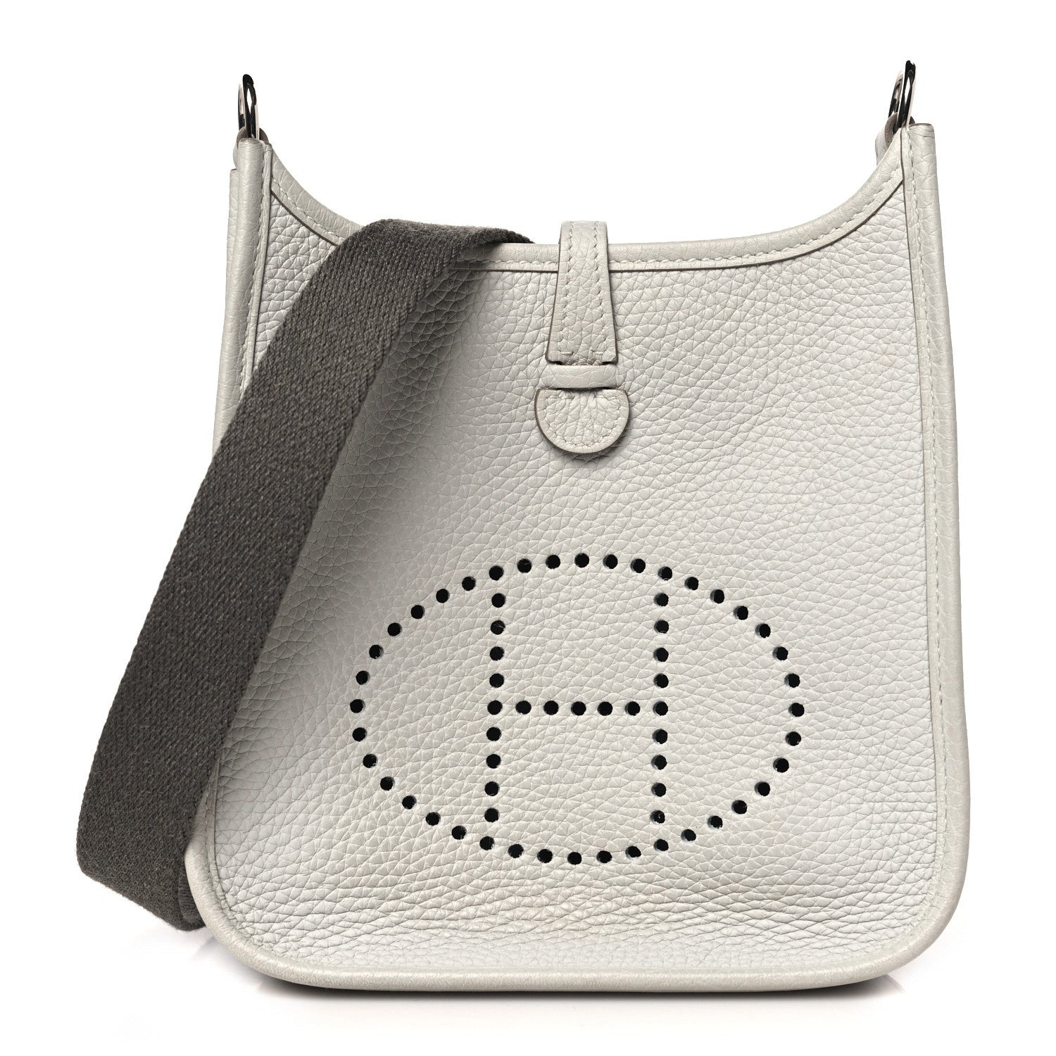 Hermes Taurillon Clemence Amazone Evelyne TPM Gris Perle Etain 1 of 10