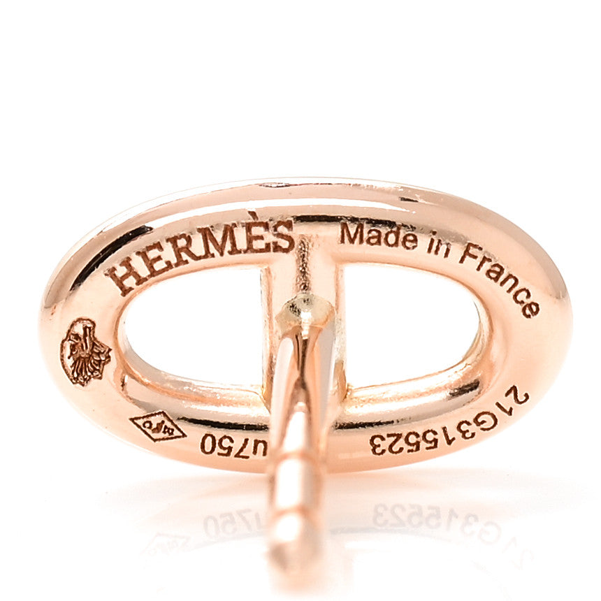 Hermes 18K Rose Gold TPM Farandole Stud Earrings 4 of 6