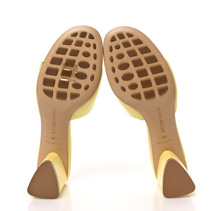 Bottega Veneta Vienna Calfskin The Band Mule Sandals 36 Lemonade 5 of 8
