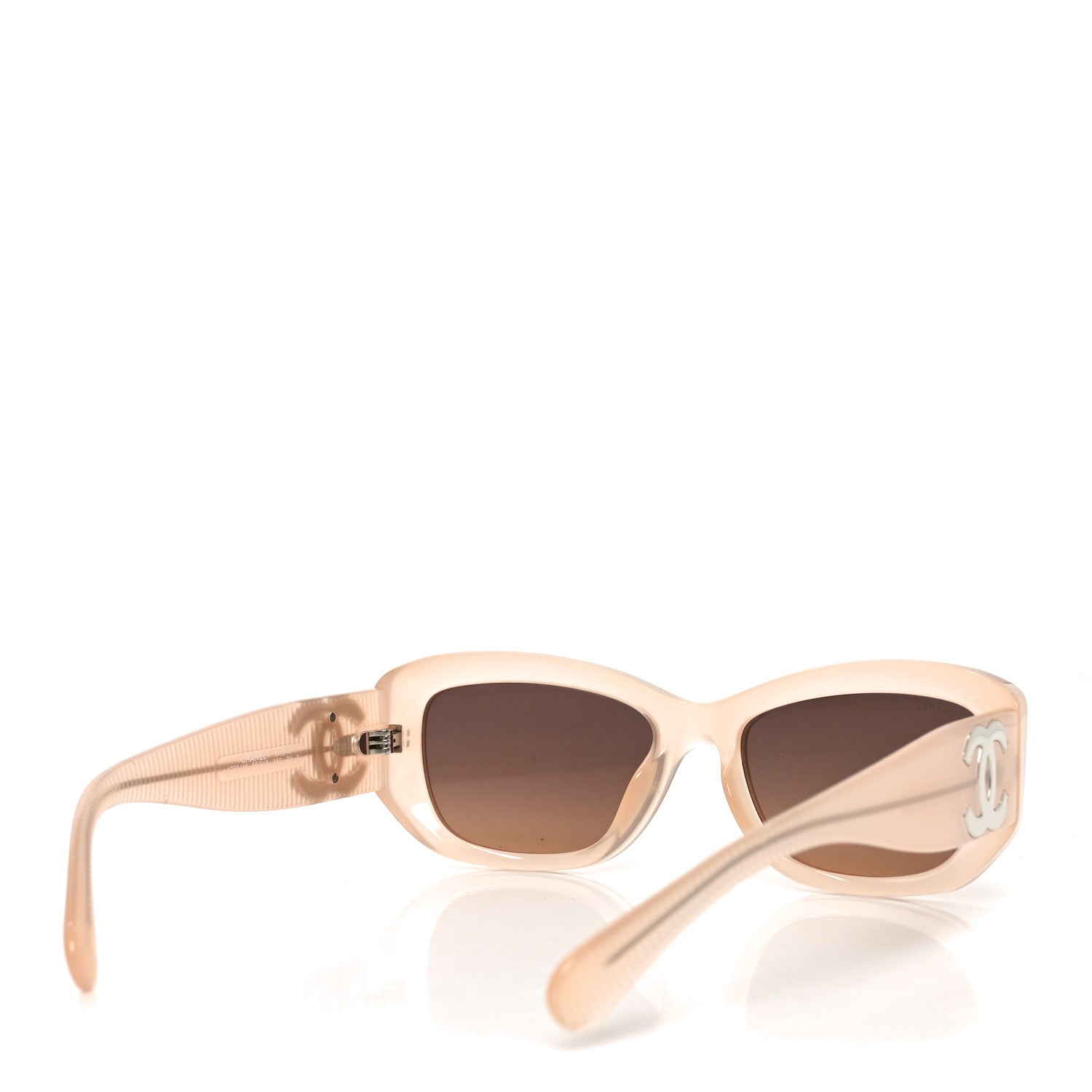 Chanel Acetate Rectangle Sunglasses 5493-A Light Pink 4 of 7