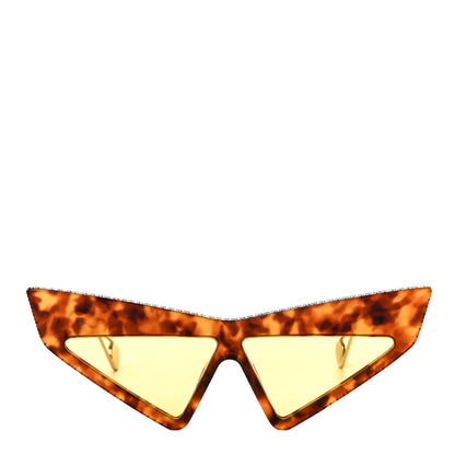 Gucci Acetate Crystal Geometric Sunglasses GG0430S Havana 4 of 6