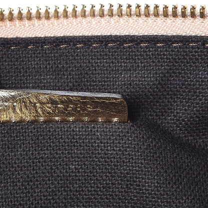 Burberry Woven Leather Nova Check Ashcombe Clutch Gold 10 of 10