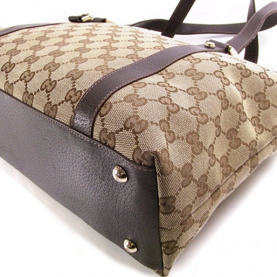 Gucci Monogram Medium Abbey Tote Brown 5 of 14